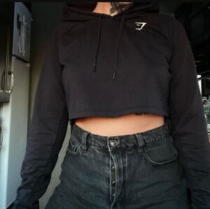 ⚡️Gymshark Women's Black Sweatshirt